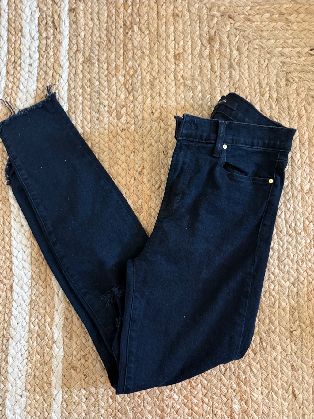J Brand Womens Skinny Jeans In Dark Indigo
